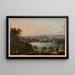 Vista del convento de Rheinau, cantón de Zúrich - Johann Ludwig Bleuler — cuadro enmarcado en la pared