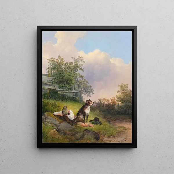 Johann Matthias Ranftl - Schlafender junger Mann.webp