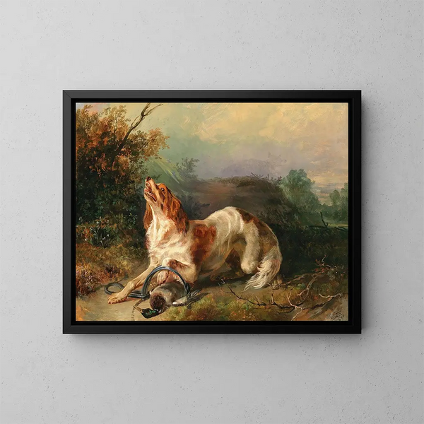 La Trampa - Johann Matthias Ranftl — cuadro enmarcado en la pared