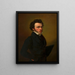 Autorretrato de Johann Nepomuk Ender - Johann Nepomuk Ender — cuadro enmarcado en la pared