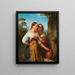 Jóvenes mujeres italianas en la fuente - Johann Nepomuk Ender — cuadro enmarcado en la pared
