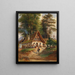 Auberge du village - Johann Nepomuk Passini — cuadro enmarcado en la pared