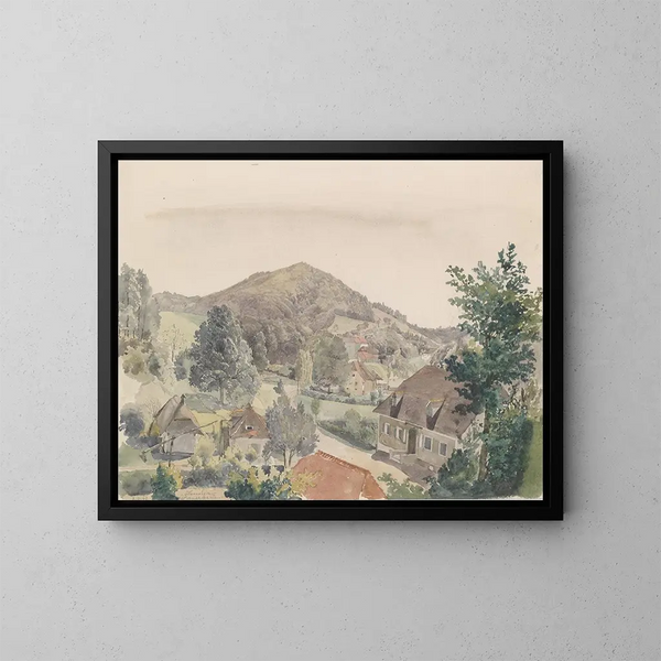 En el valle de Bad Rohitsch Sauerbrunn - Johann Nepomuk Passini — cuadro enmarcado en la pared
