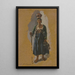 Italian Painting featuring a jug on the head - Johann Nepomuk Rauch — framed artwork on a wall