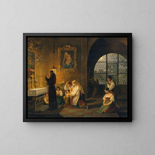 Johann Nepomuk Schdlberger - Das Innere einer italienischen Kirche.webp