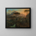 Villa Gregoriana en Tivoli - Johann Nepomuk Schadlberger — cuadro enmarcado en la pared