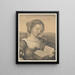 Sainte Catherine avec un livre - Johann Nepomuk Strixner — framed artwork on a wall