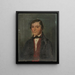 retrato de Jakob Whrle, actuario oficial de Hornberg - Johann Nepomuk Ummenhofer — cuadro enmarcado en la pared