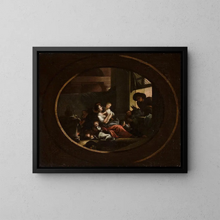 Johann Niedermann - Family scene in an interior.webp
