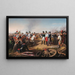 Declaración de victoria después de la batalla de Leipzig el 18 de octubre de 1813 - Johann Peter Krafft — cuadro enmarcado en la pared