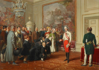 Johann Peter Krafft - Kaiser Franz I erteilt allgemeine Audienz.webp