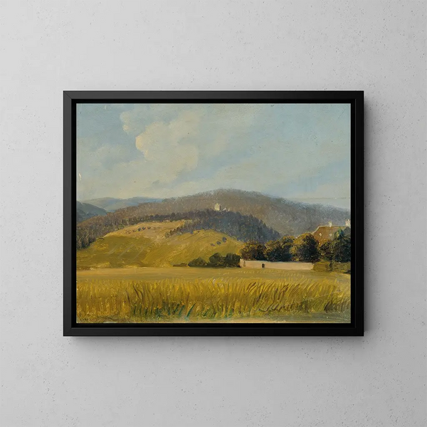 Paisaje cerca de Baden - Johann Peter Krafft — cuadro enmarcado en la pared