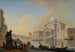 Venice Painting A caprice view of the Grand Canal towards Punta della Dogana - Johann Richter — artwork view