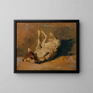 Johann Till the younger - Sich wlzender Hund.webp