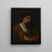 Portrait of a Philosopher - Johann Ulrich Mayr — framed artwork on a wall