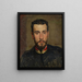 Self-portrait - Johann Victor Krämer — framed artwork on a wall