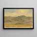 Norderney with sunlit dunes - Johann Vincenz Cissarz — framed artwork on a wall
