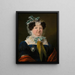 Retrato de Franziska Salesia Condesa de Gleispach - Johann Wachtl — cuadro enmarcado en la pared