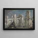 Ruinas romanas con ataque - Johann Wilhelm Baur — cuadro enmarcado en la pared