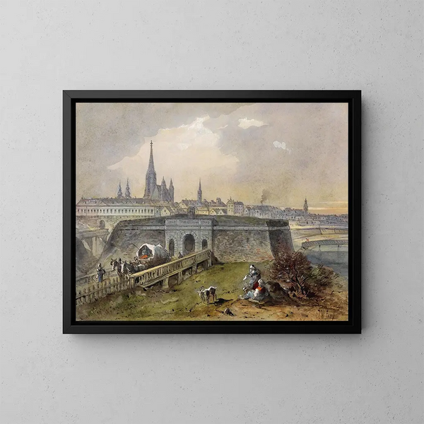 Vienne 03 - Johann Wilhelm Frey — framed artwork on a wall