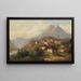 Vue sur le Pilatus avec Tomlishorn - Johann Wilhelm Jankowski — framed artwork on a wall