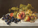 Naturaleza muerta de frutas y verduras - Johann Wilhelm Preyer — vista de la obra
