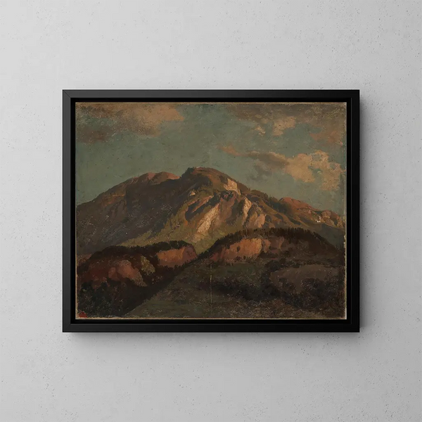 Montañas bien en los Grisones - Johann Wilhelm Schirmer — cuadro enmarcado en la pared