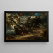 L'emboscada - Johann Wilhelm Schirmer — cuadro enmarcado en la pared