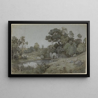 Johann Wilhelm Schirmer - Die Grotte der Egeria.webp