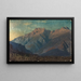 Massif rocheux probablement dans les Grisons - Johann Wilhelm Schirmer — framed artwork on a wall