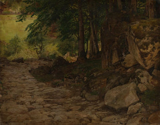 Johann Wilhelm Schirmer - Felsweg in der Schweiz.webp