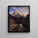 Le Wetterhorn - Johann Wilhelm Schirmer — cuadro enmarcado en la pared