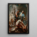 Escenas de la vida de San Arianus - Johann Wolfgang Baumgartner — cuadro enmarcado en la pared