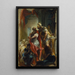 Saint Samson with Emperor Justinian - Johann Wolfgang Baumgartner — framed artwork on a wall