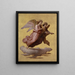 Deux anges flottants II - Johann von Schraudolph — framed artwork on a wall