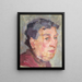 Retrato de una dama - Johanna Kampmann-Freund — cuadro enmarcado en la pared