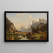 El Gasterntal en la región de Berna en los Alpes berneses - Johannes Bartholomus Duntze — cuadro enmarcado en la pared