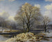 Paisaje de invierno - Johannes Bartholomus Duntze — vista de la obra