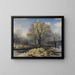 Paisaje de invierno - Johannes Bartholomus Duntze — cuadro enmarcado en la pared