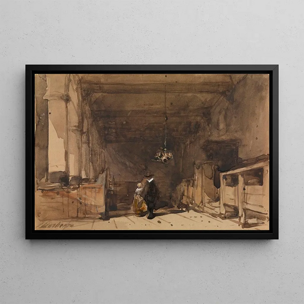 Johannes Bosboom - The Bakenesserkerk in Haarlem.webp