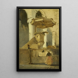 Johannes Bosboom - The Pulpit of the Church in Hoorn.webp