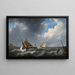 Eaux turbulentes - Johannes Christiaan Schotel — cuadro enmarcado en la pared
