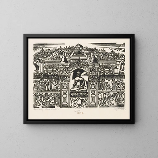Johannes Frederik Engelbert ten Klooster - Zijaanzicht van de Borobudur.webp