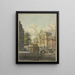 Puerta de esclusa frente a un palacio con un bajorrelieve - Johannes Huibert Prins — cuadro enmarcado en la pared