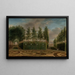 Un jardín a la francesa - Johannes Janson — cuadro enmarcado en la pared