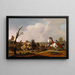Escena de batalla - Johannes Lingelbach — cuadro enmarcado en la pared