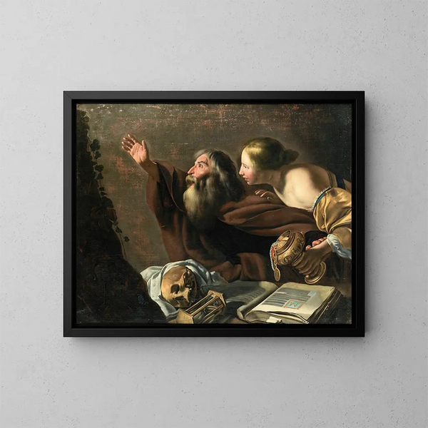 Vanidad - Johannes Paulus Moreelse — cuadro enmarcado en la pared