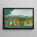 Arrival at the mountain pasture - Johannes Rechsteiner — framed artwork on a wall