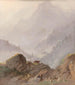 Mountain landscape painting in Tyrol with chamois - Johannes Tavenraat — artwork view