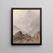 Mountain landscape painting in Tyrol with chamois - Johannes Tavenraat — framed artwork on a wall